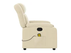 Poltrona* Poltrona de massagens reclinável tecido cor SHL937903 Creme