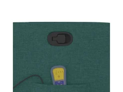 vidaxl Poltrona de massagens reclinável tecido -escuro^ Poltrona