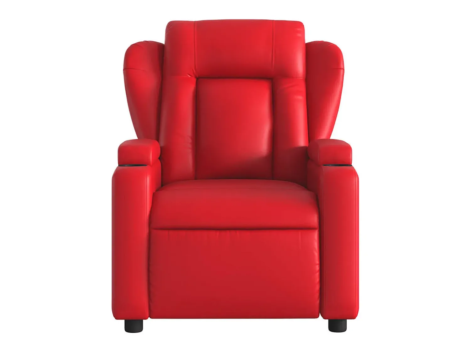 Poltrona| Poltrona de massagens reclinável couro artificial SHL728999 Vermelho