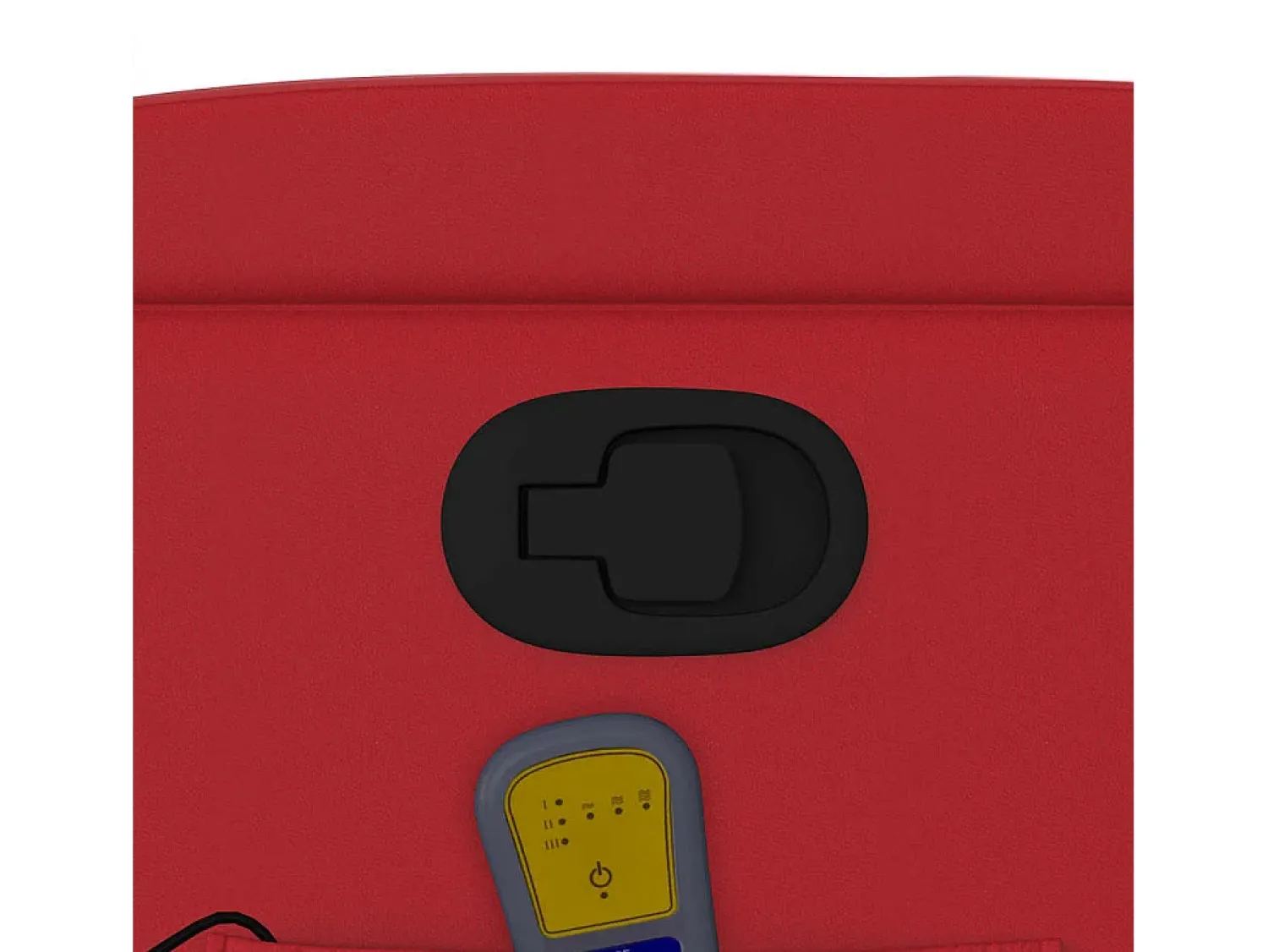 Poltrona| Poltrona de massagens reclinável couro artificial SHL728999 Vermelho