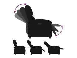 vidaxl Poltrona de massagens reclinável veludo^ Poltrona