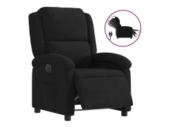 vidaxl Poltrona de massagens reclinável veludo^ Poltrona