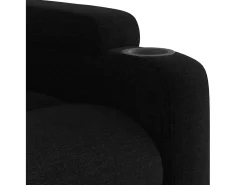 Poltrona*vidaxl Poltrona de massagens reclinável tecido Preto