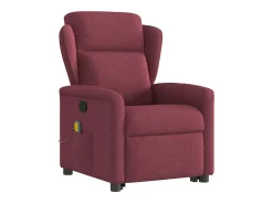 Poltrona de massagens reclin. elevatória tecido tinto SHL69840^ Poltrona