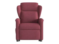 Poltrona de massagens reclin. elevatória tecido tinto SHL69840^ Poltrona