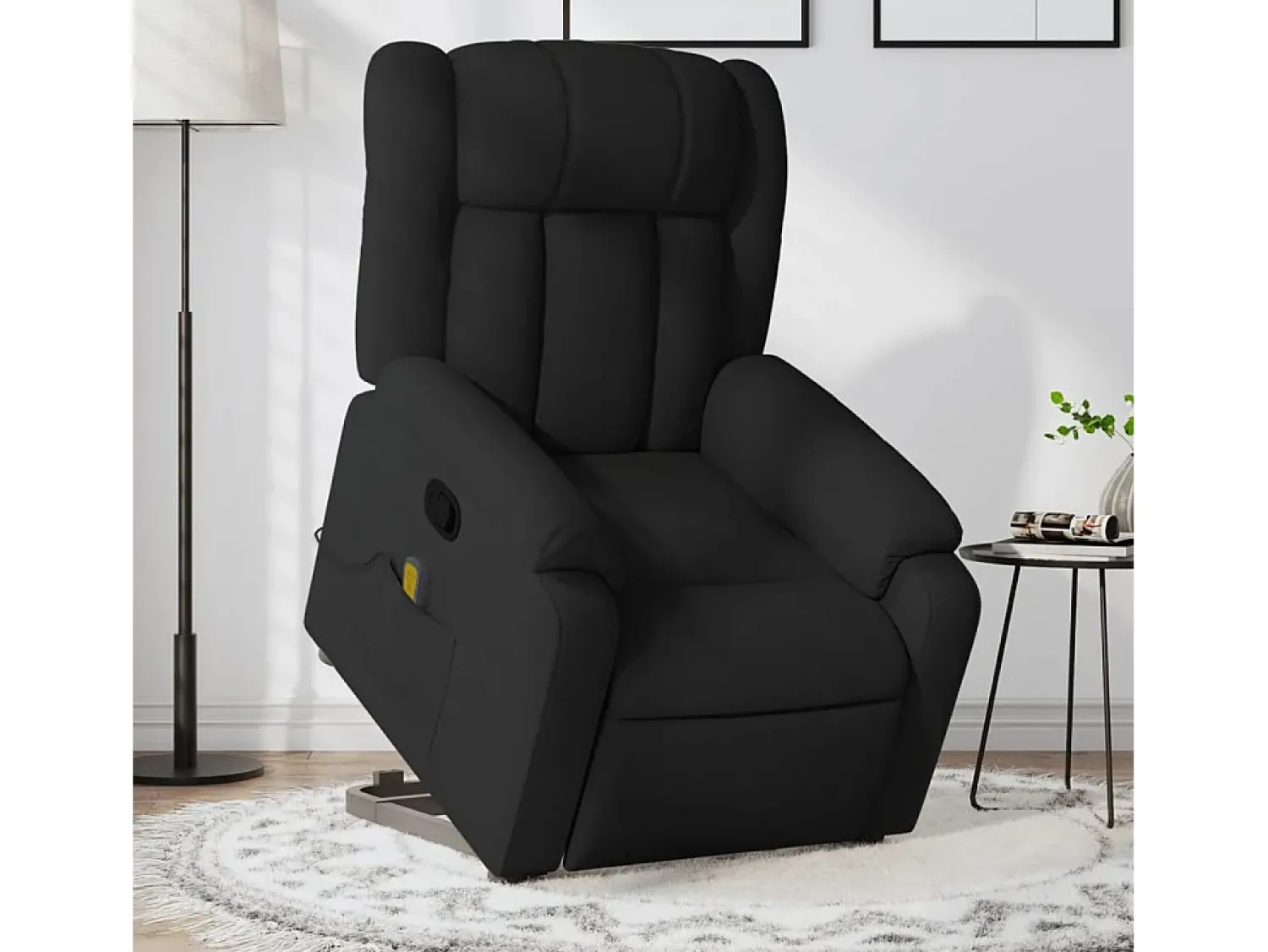 Poltrona de massagens reclinável elevatória tecido SHL544428^ Poltrona