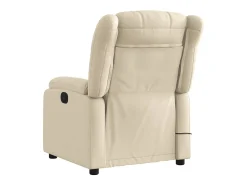 Poltrona| Poltrona de massagens reclinável elétrica tecido SHL377613 Creme