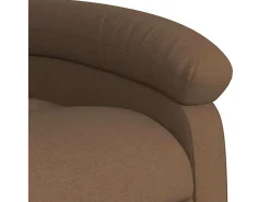 New Poltrona de massagens reclinável tecido SHL211799 Castanho