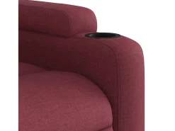 Outlet Poltrona de massagens reclinável tecido tinto SHL582282 Vermelho