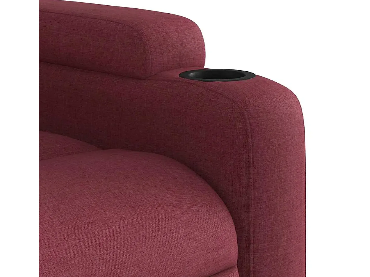 Outlet Poltrona de massagens reclinável tecido tinto SHL582282 Vermelho