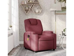 Outlet Poltrona de massagens reclinável tecido tinto SHL582282 Vermelho