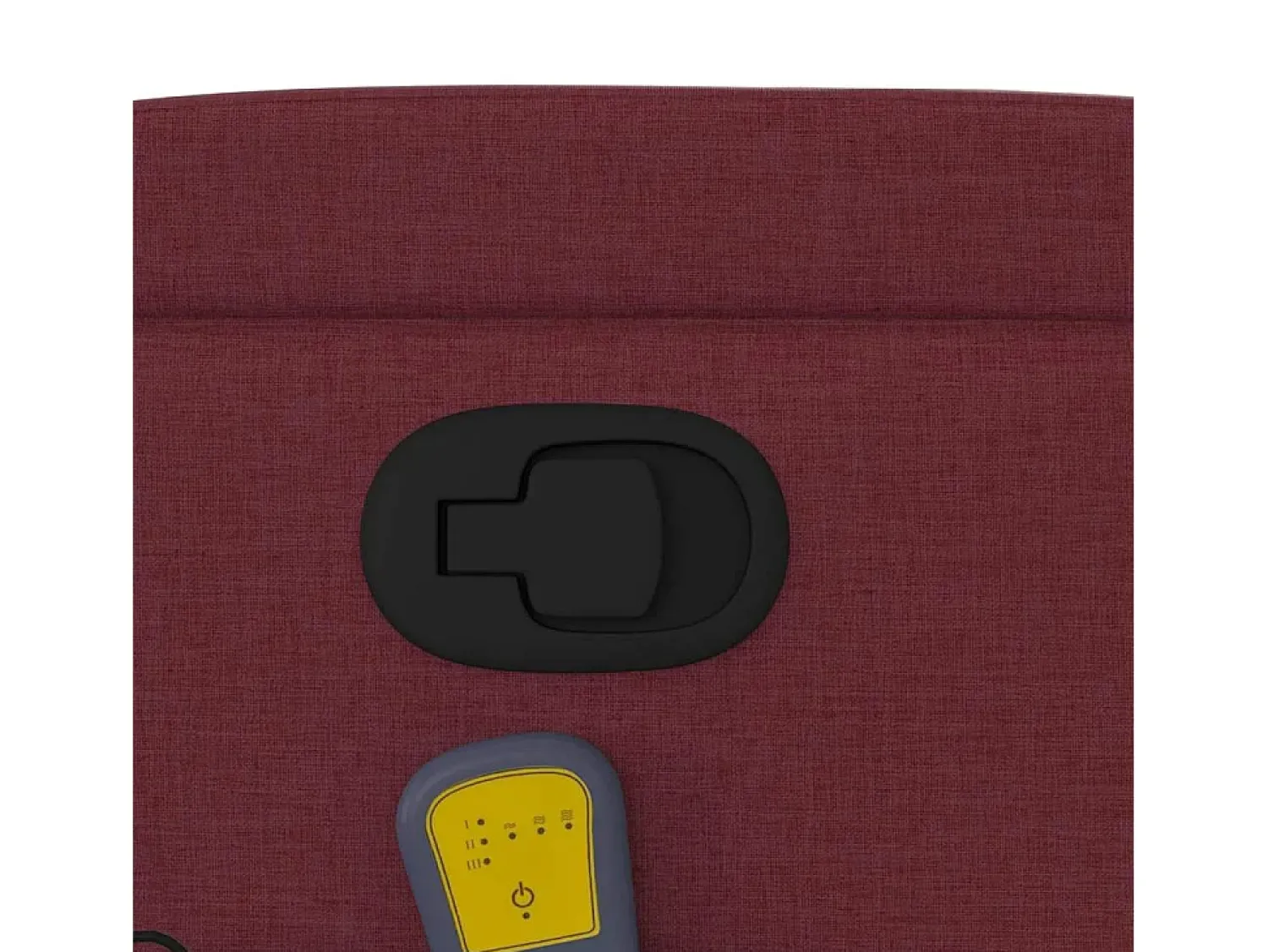 Outlet Poltrona de massagens reclinável tecido tinto SHL582282 Vermelho