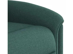 Poltrona de massagens reclinável tecido verde-escuro SHL389662^ Poltrona