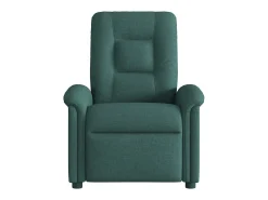 Poltrona de massagens reclinável tecido verde-escuro SHL389662^ Poltrona