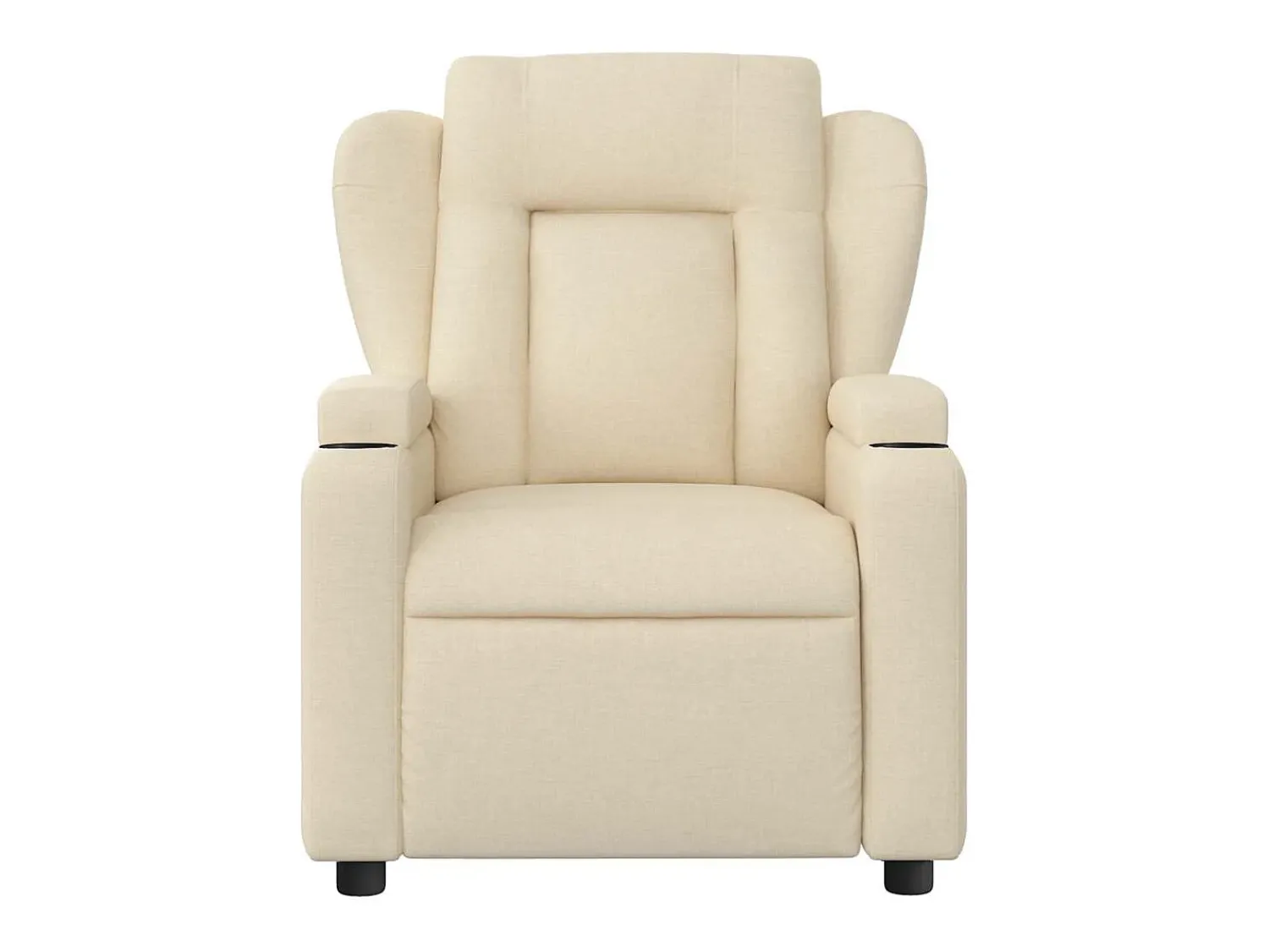 Clearance Poltrona de massagens reclinável tecido cor SHL39763 Creme