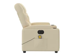 Poltrona de massagens reclinável elétrica tecido SHL779316^ Poltrona