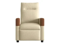 Poltrona| Poltrona de massagens reclinável tecido cor SHL477689 Creme