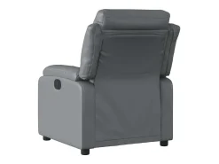Poltrona| Poltrona de massagens reclinável couro artificial SHL607451 Cinzento