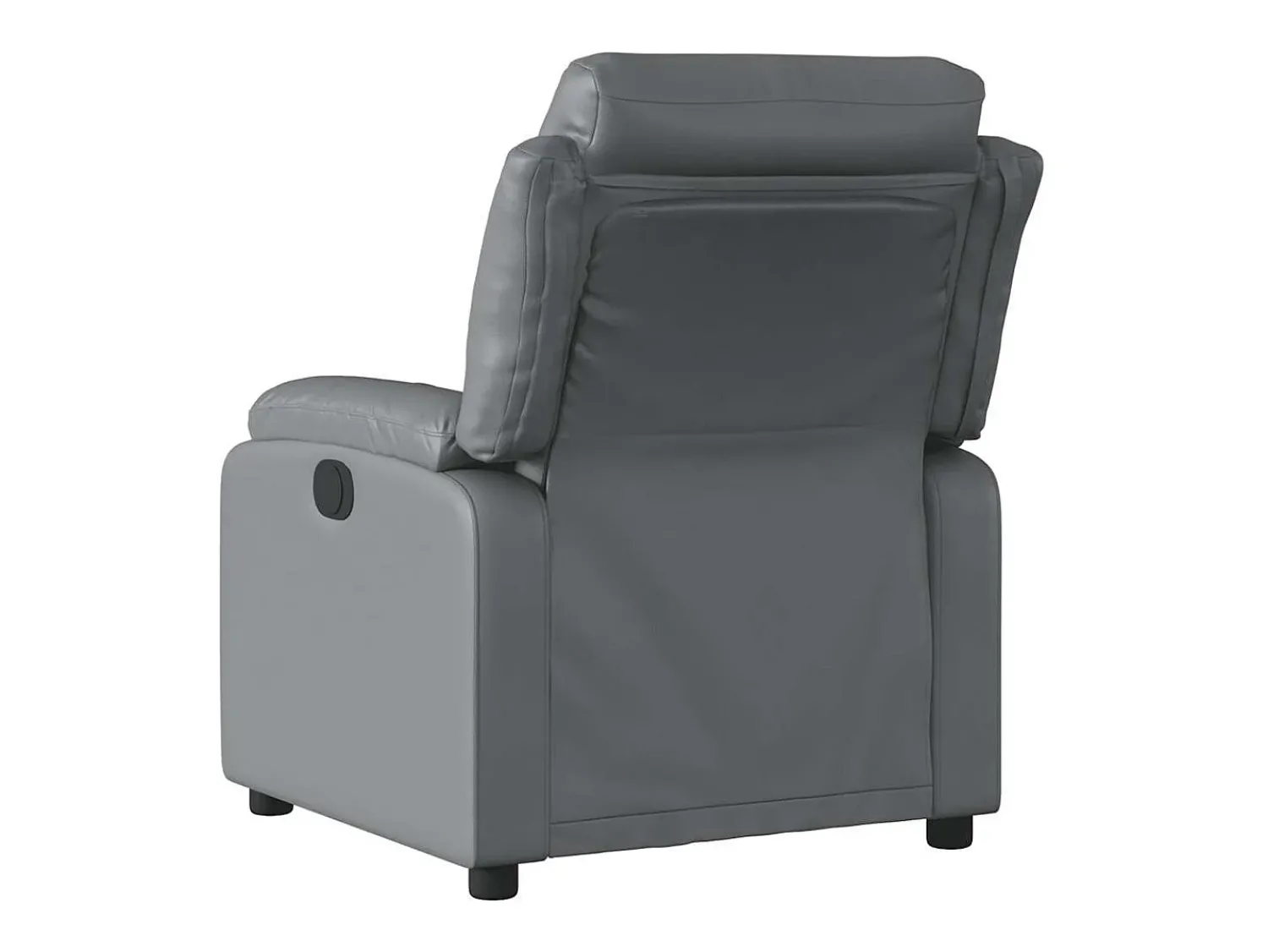 Poltrona| Poltrona de massagens reclinável couro artificial SHL607451 Cinzento