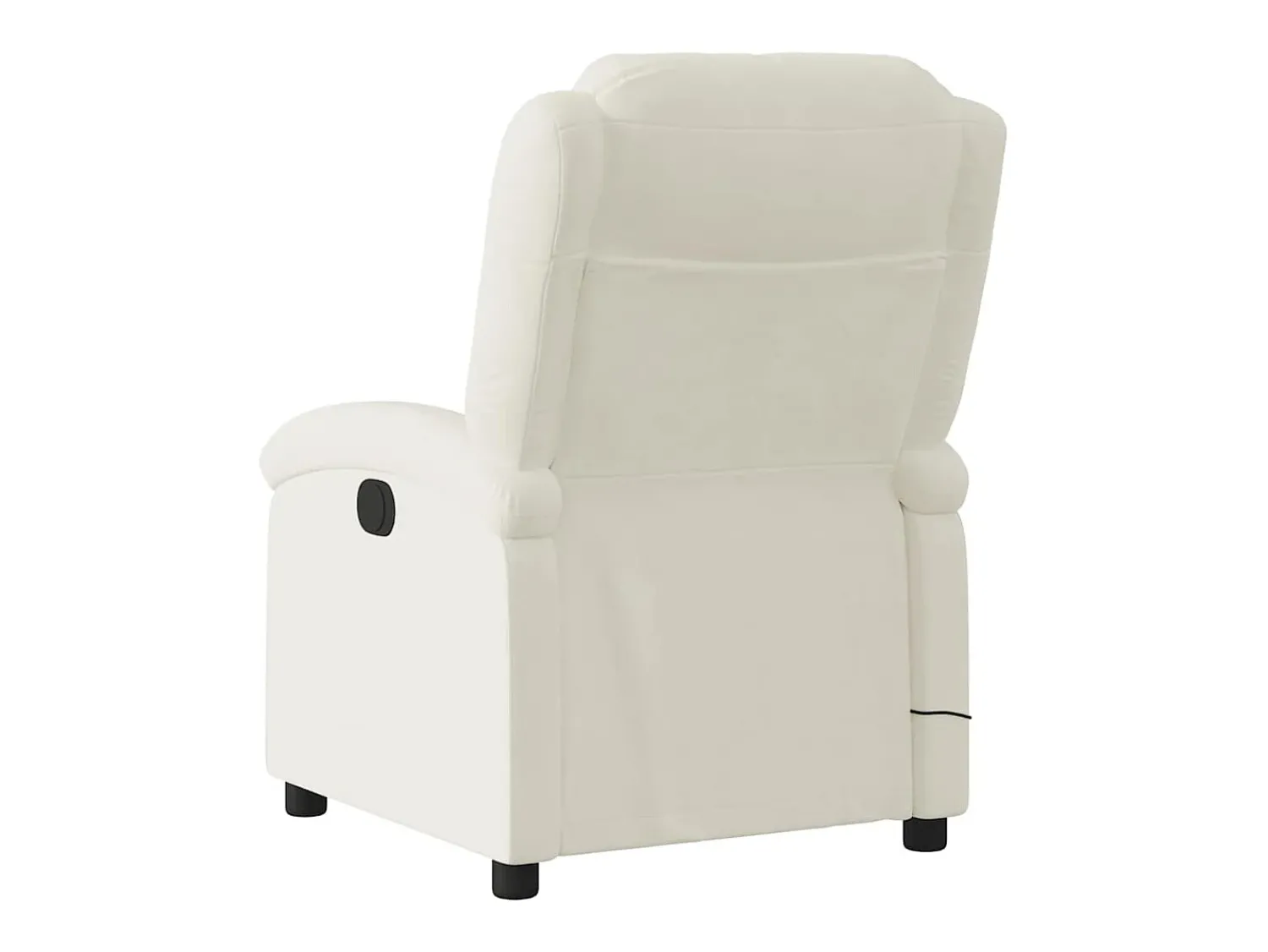 Poltrona* Poltrona de massagens reclinável elétrica veludo cor SHL106960 Creme
