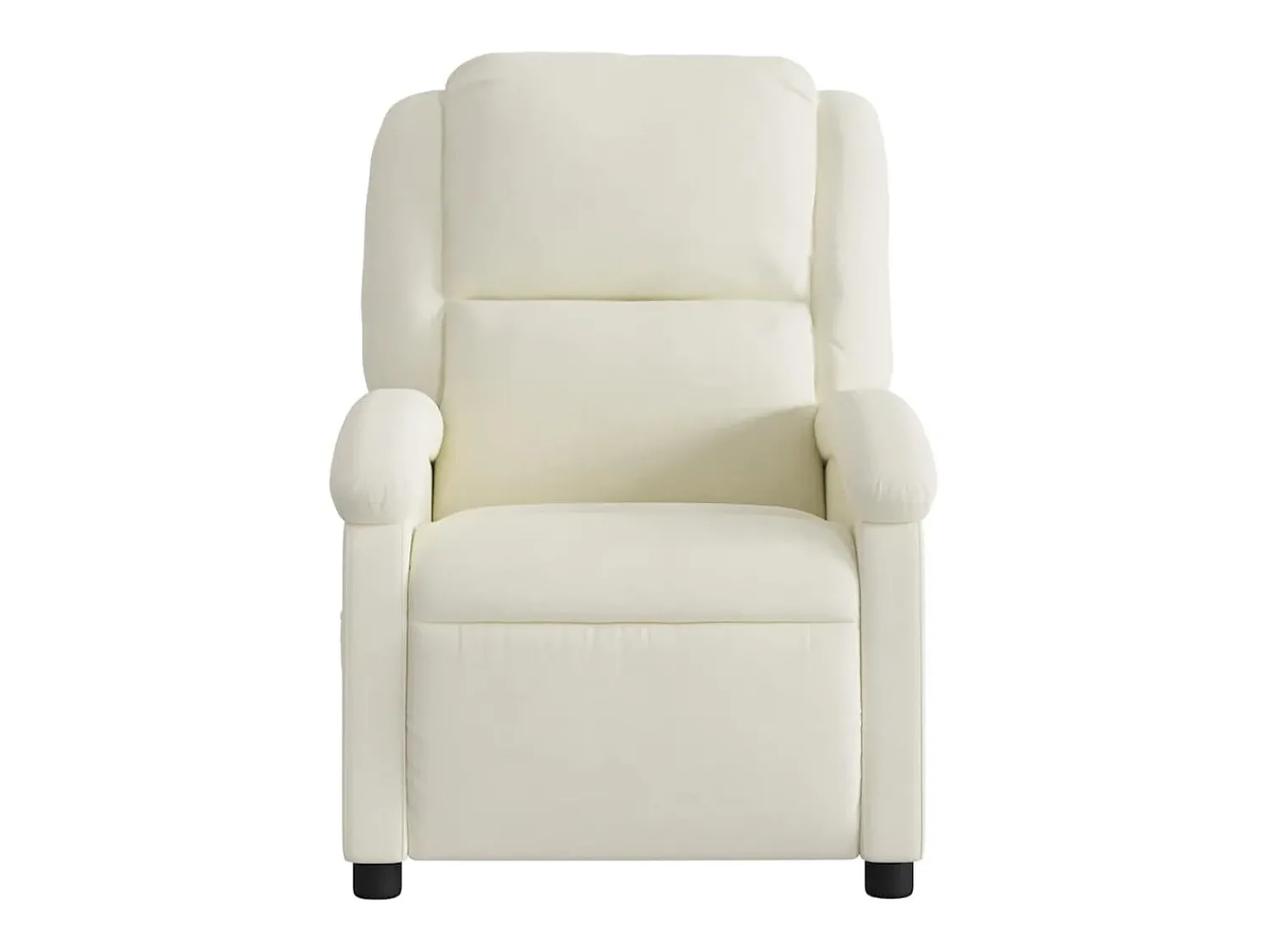 Poltrona* Poltrona de massagens reclinável elétrica veludo cor SHL106960 Creme