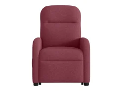 Discount vidaxl Poltrona de massagens reclin. elevatória tecido tinto Vermelho
