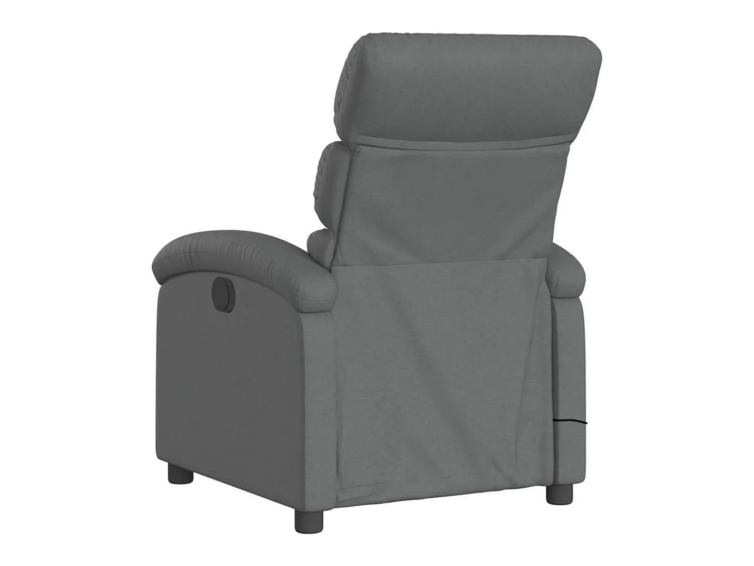 Poltrona de massagens reclinável tecido cinzento-escuro SHL473393^ Poltrona