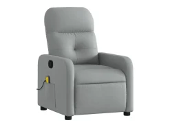 Poltrona de massagens reclinável tecido -claro SHL184476^ Poltrona