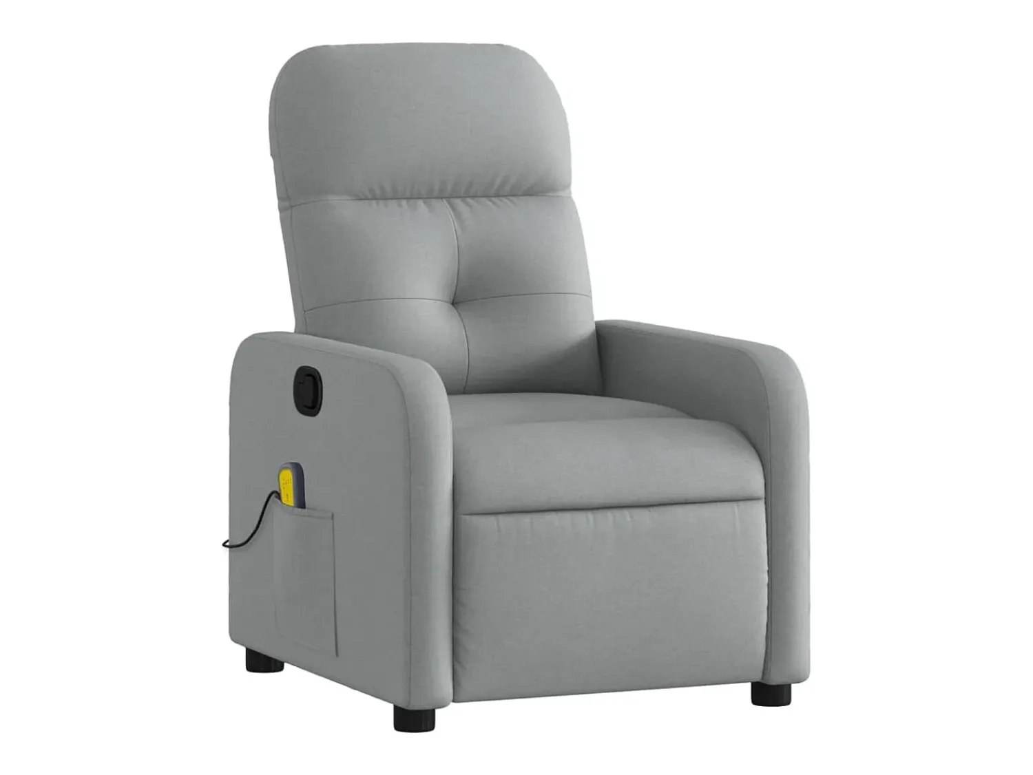 Poltrona de massagens reclinável tecido -claro SHL184476^ Poltrona