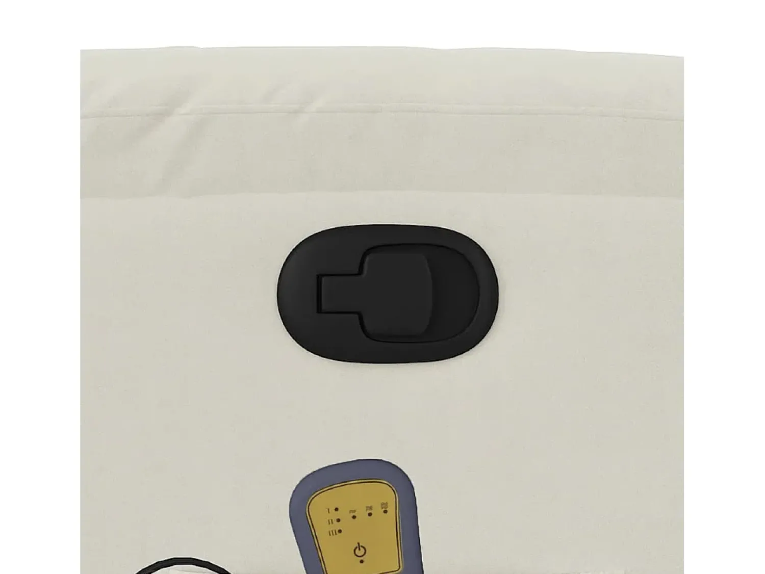 Poltrona|vidaxl Poltrona de massagens reclinável veludo cor Creme