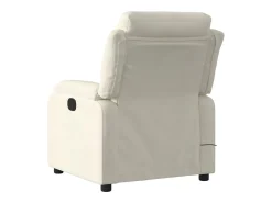 Poltrona|vidaxl Poltrona de massagens reclinável veludo cor Creme