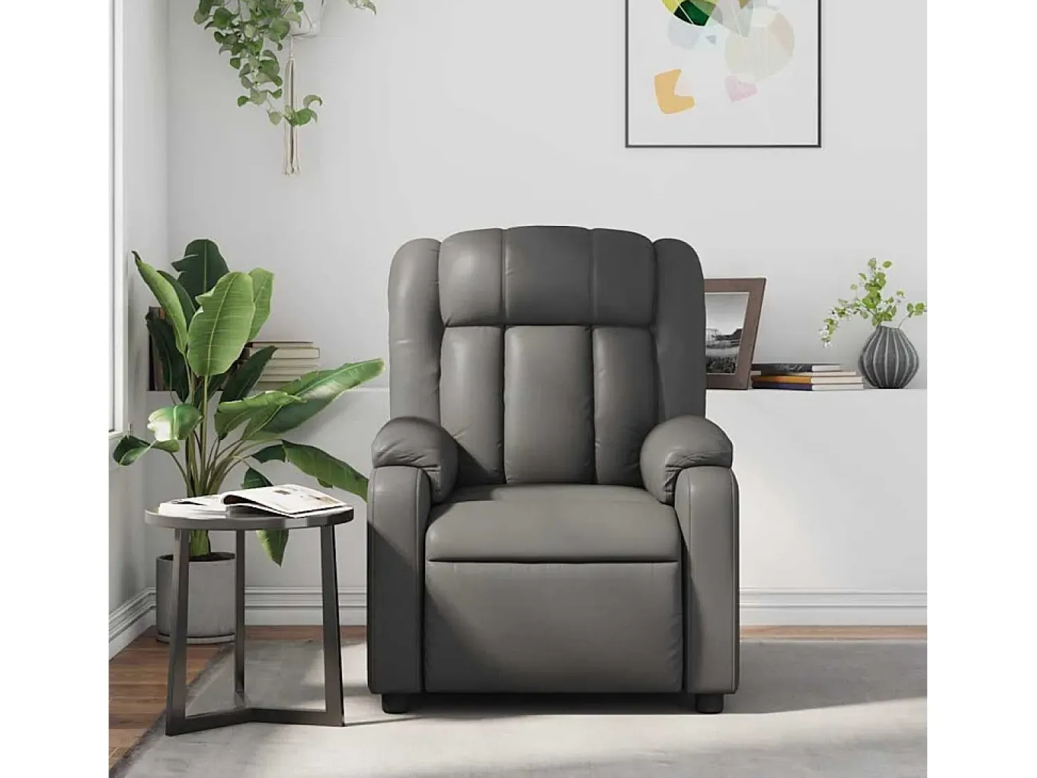 Poltrona de massagens reclinável couro artificial SHL865190^ Poltrona
