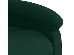 vidaxl Poltrona de massagens reclinável veludo -escuro^ Poltrona