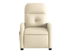 Poltrona* Poltrona de massagens reclinável elétrica tecido SHL463207 Creme