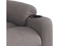 Poltrona| Poltrona de massagens reclinável tecido cinzento-acastanhado SHL463547 Taupe