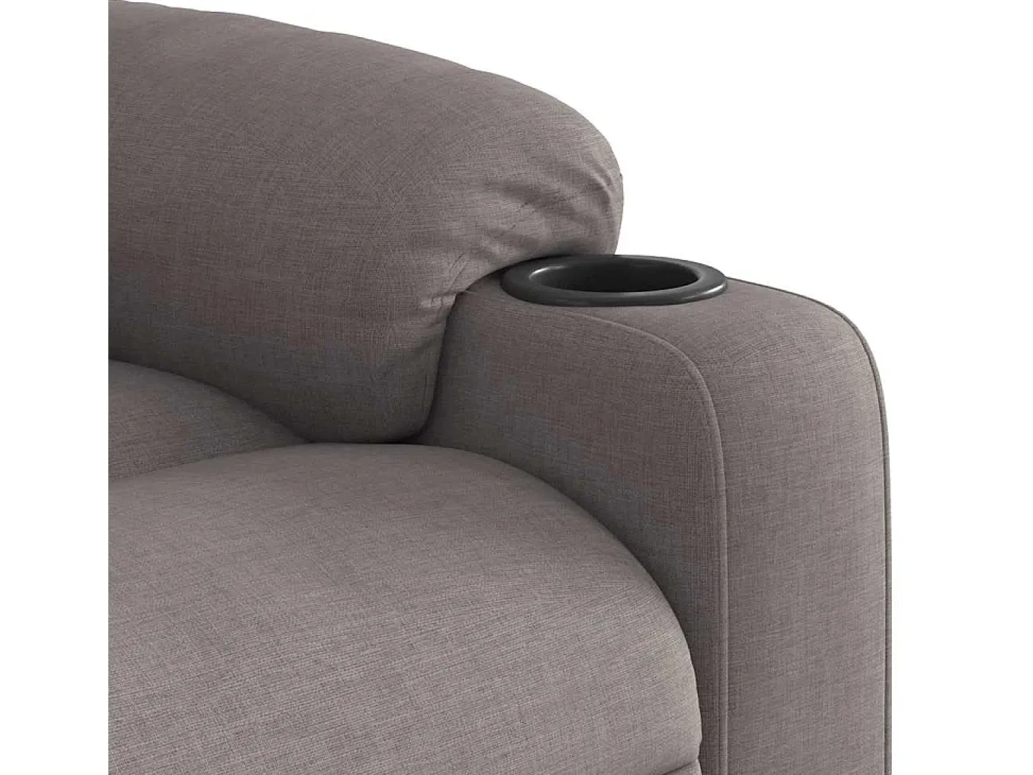 Poltrona| Poltrona de massagens reclinável tecido cinzento-acastanhado SHL463547 Taupe
