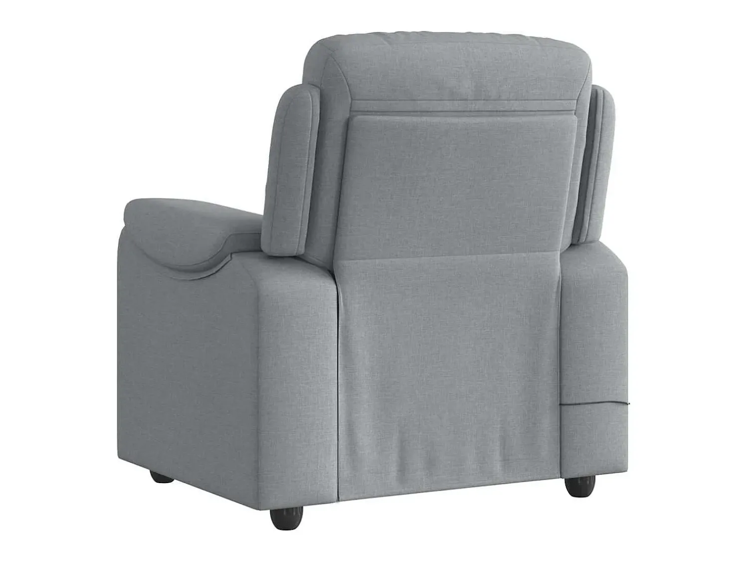 Poltrona* Poltrona de massagens reclinável tecido -claro SHL330102 Cinzento
