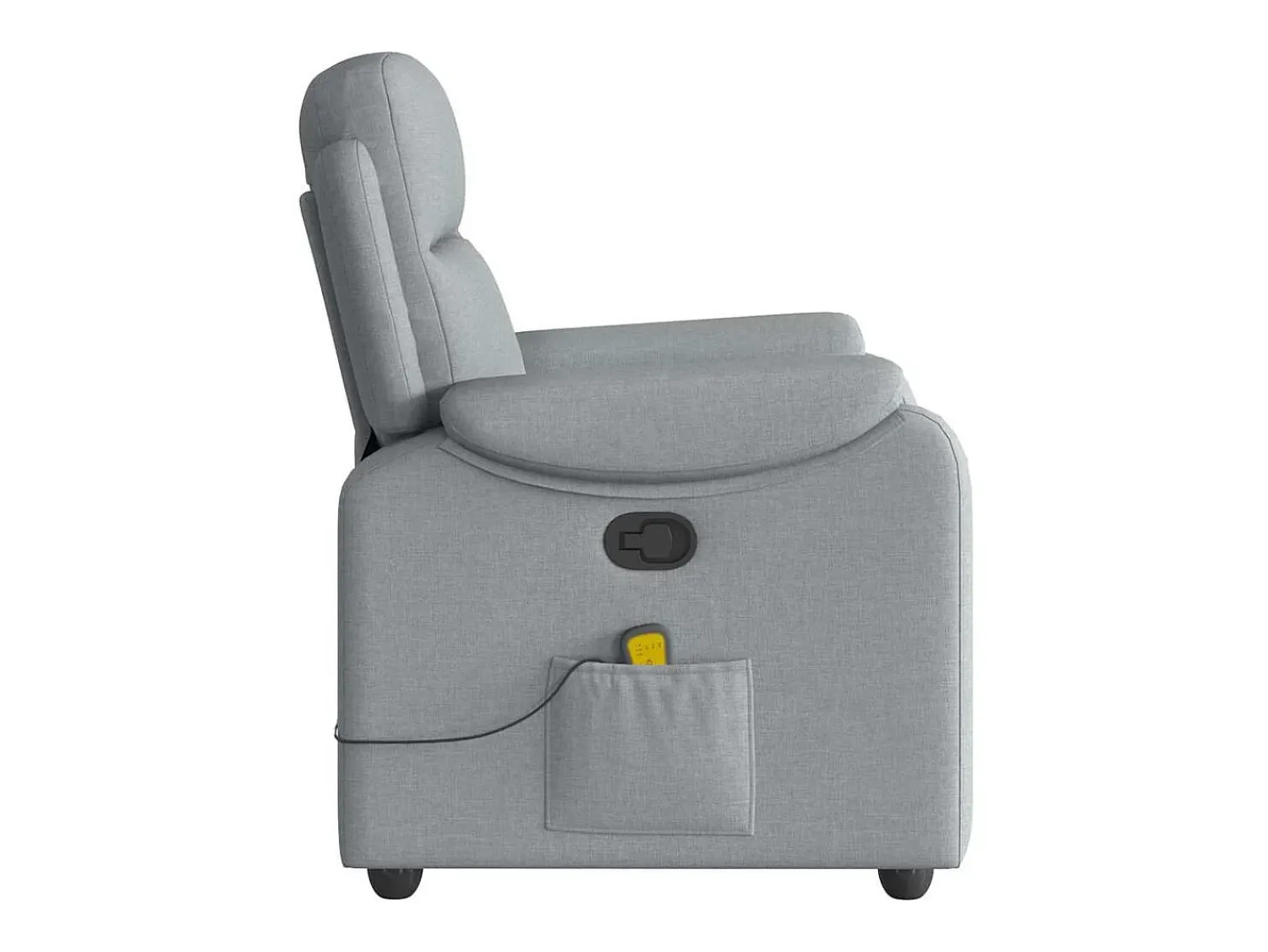 Poltrona* Poltrona de massagens reclinável tecido -claro SHL330102 Cinzento