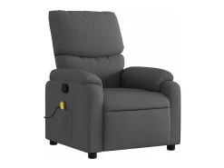 Poltrona| Poltrona de massagens reclinável tecido cinzento-escuro SHL147962 Cinza antracite