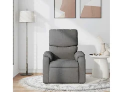 Poltrona| Poltrona de massagens reclinável tecido cinzento-escuro SHL147962 Cinza antracite