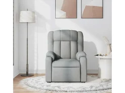 Poltrona* Poltrona de massagens reclinável tecido -claro SHL782496 Cinzento