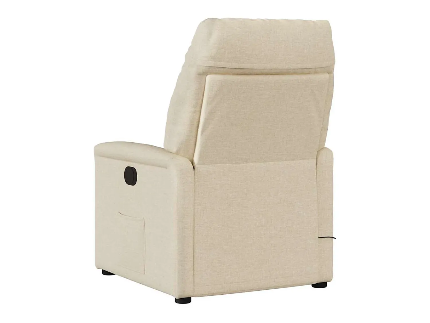 Sale Poltrona de massagens reclinável elétrica tecido SHL848355 Creme