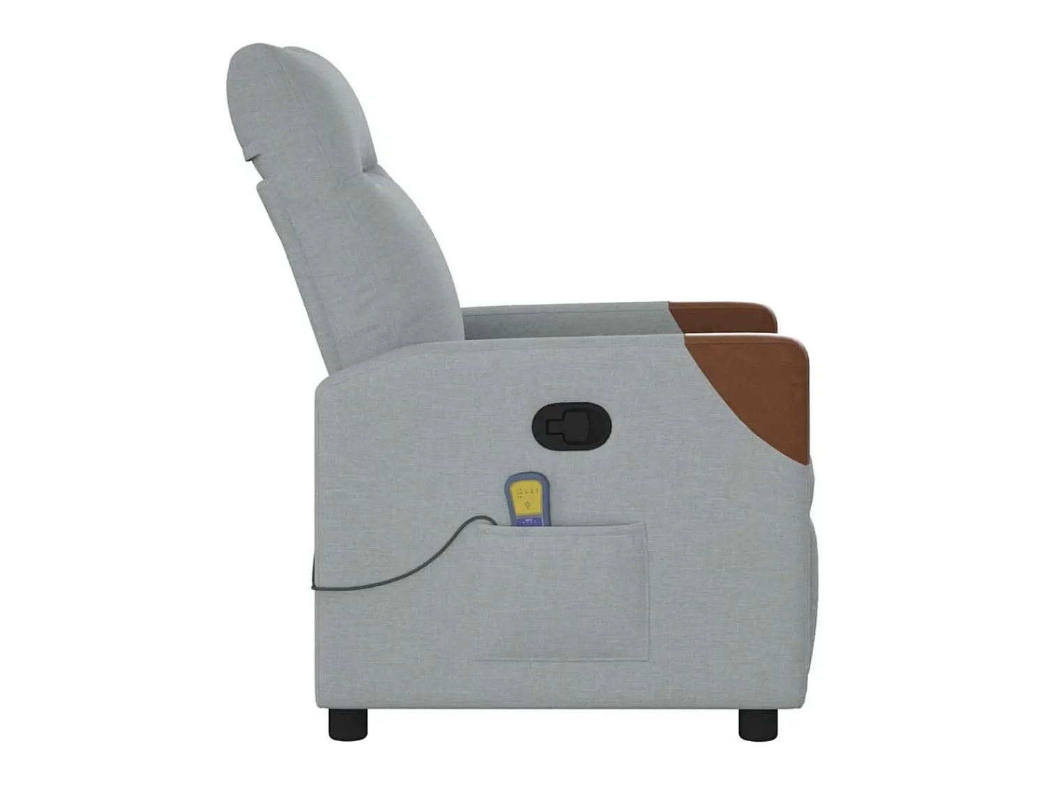 Poltrona| Poltrona de massagens reclinável tecido -claro SHL760439 Cinzento