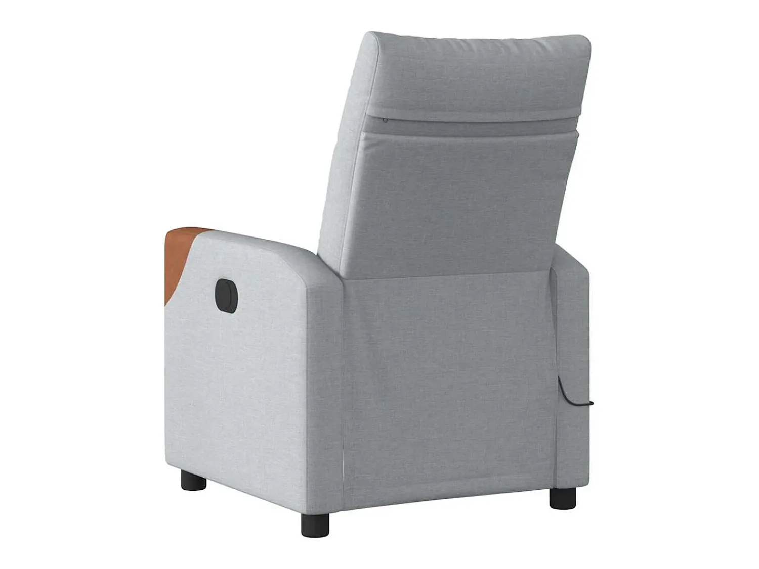 Poltrona| Poltrona de massagens reclinável tecido -claro SHL760439 Cinzento