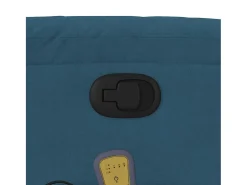 Poltrona de massagens reclinável veludo SHL6513 Azul