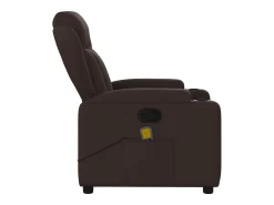 Poltrona* Poltrona de massagens reclinável tecido -escuro SHL951095 Castanho