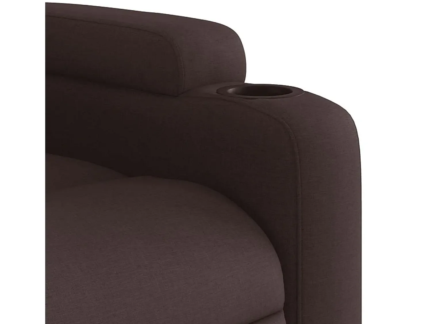 Poltrona* Poltrona de massagens reclinável tecido -escuro SHL951095 Castanho