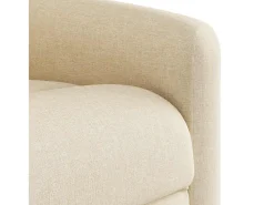 Poltrona* Poltrona de massagens reclinável tecido cor SHL281718 Creme