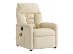 Poltrona* Poltrona de massagens reclinável tecido cor SHL281718 Creme