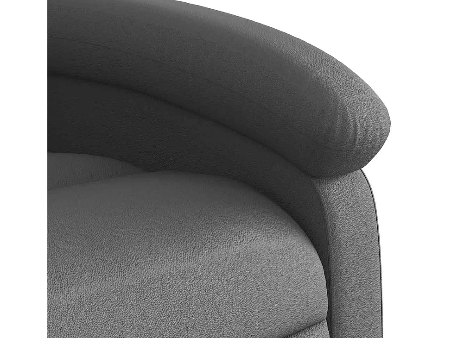 Poltrona* Poltrona de massagens reclinável couro genuíno SHL454301 Cinzento